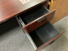 Load image into Gallery viewer, R3004 30”x 60” Mahogany Lam Used Desk w/1 File $349.98 - 1 Only