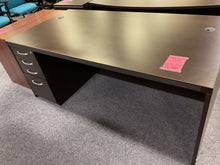 Load image into Gallery viewer, R702 36”x 72” Espresso Lam Executive Used Desk w/1 File $149.98 - 1 Only