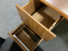 Load image into Gallery viewer, R310 30”x 60” Oak Lam Used Desk w/1 File $149.98 - 1 Only