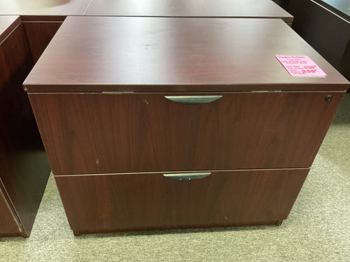 R2244 2 Drawer Mahogany Used Lateral File $299.98