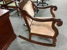 Load image into Gallery viewer, R1701 Antique Wood Carved Rocking Used Chair $99.98 - 1 Only