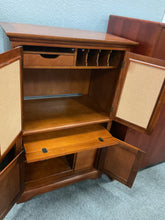 Load image into Gallery viewer, R7002 30”x 60” Cherry Computer Used Desk Armoire $199.98 - 1 Only