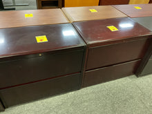 Load image into Gallery viewer, R24 2 Drawer Mahogany Used Lateral file $80.00