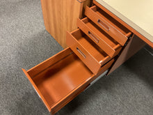 Load image into Gallery viewer, R21 30”x 60” Orange/Tan Used Desk w/1 File $80.00