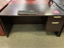 Load image into Gallery viewer, R68 30”x 60” Espresso Lam Used Desk w/1 File $199.98