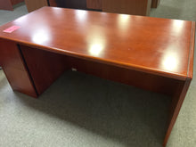 Load image into Gallery viewer, R8802 36”x 72” Cherry Used Executive Desk w1/ File $149.98 - 1 Only