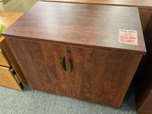 Load image into Gallery viewer, R7701 22”x 36” Cherry Lam 2 Door Used Storage Cabinet $199.98 - 1 Only