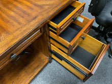 Load image into Gallery viewer, R101 22”x 44” Oak Used Desk w/ Keyboard tray/1 File $299.98 - 1 Only