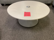 Load image into Gallery viewer, R6600 36” Round White Coffee Used Table w/Center Charging $149.98 - 1 Only