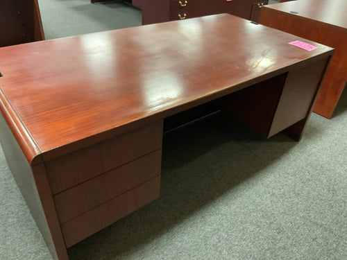 R2171 3’x 6’ Cherry Used Desk w/2 Files $99.98 - 1 Only