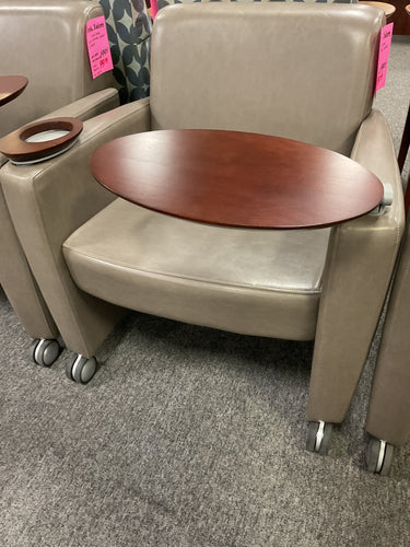 R5557 Gray Used Chair w/Swing Table/Cup rest $99.98 - 1 Only!