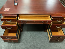 Load image into Gallery viewer, R9905 36”x 72” Cherry Executive Used Desk w/2 Files $249.98 - 1 Only