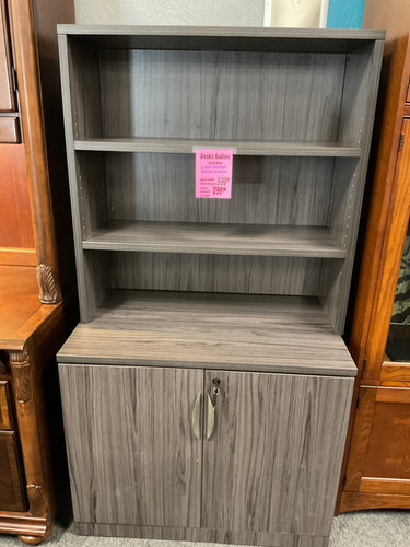 R601 36” Gray Lam Used Storage cabinet w/Hutch $299.98 - 1 Only