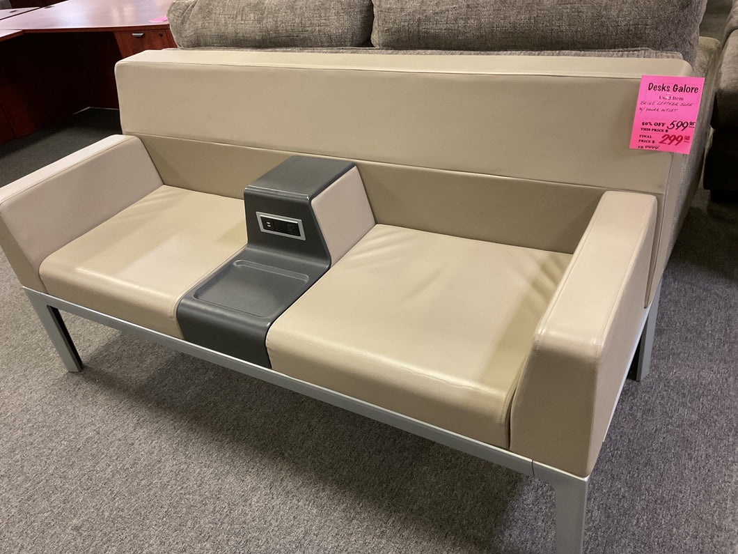 R4444 Beige Lounge Used Sofa $248.00 - 1 Only