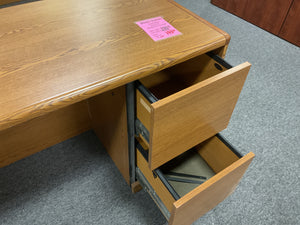 R409 24”x 72” Oak Used Credenza Desk $149.95 - 1 Only