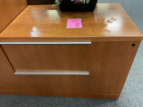R72 Pine 2 Drawer Used Lateral File $99.98