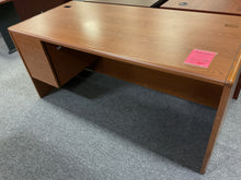 Load image into Gallery viewer, R617 30”x 71” Oak Used Desk w/1 File $199.98 - 1 Only