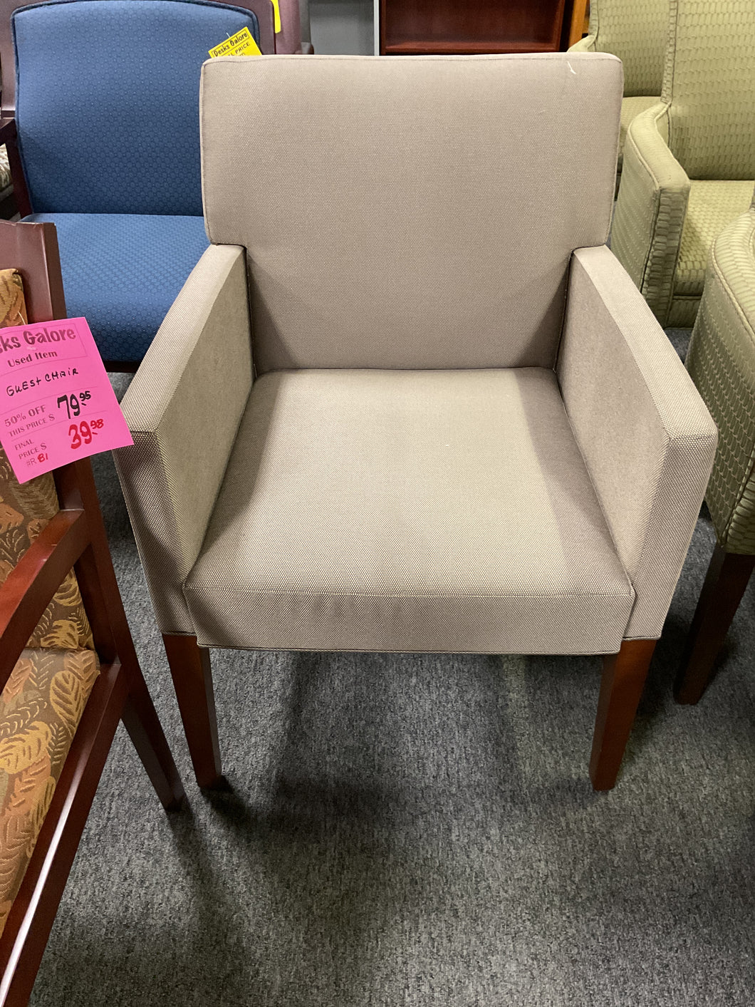 R503-8 Tan Box Arm Used Chair $69.98 - 1 Only