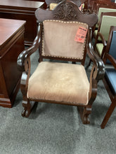 Load image into Gallery viewer, R1701 Antique Wood Carved Rocking Used Chair $99.98 - 1 Only