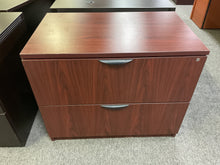Load image into Gallery viewer, R830 36” Mahogany Lam 2 Drawer Used Lateral File $299.98 - 1 Only