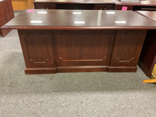 Load image into Gallery viewer, R7701 36”x 72” Mahogany Used Desk w/2 Drawers $249.98 - 1 Only