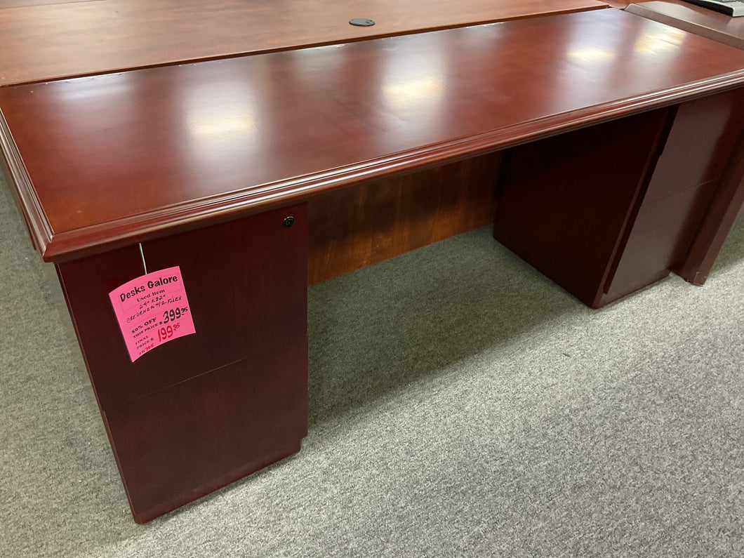 R745 24”x 72” Mahogany Used Credenza Desk $199.98 - 1 Only