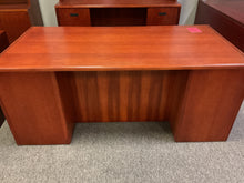 Load image into Gallery viewer, R8802 36”x 72” Cherry Used Executive Desk w1/ File $149.98 - 1 Only