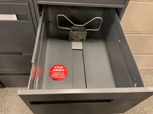Load image into Gallery viewer, R2890 18”x 64.25” Gray Metal 5 Drawer Legal Used File $249.98
