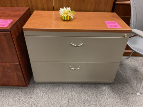 R3351 36” 2 Drawer Metal/Laminate Used Lateral File $39.98 - 1 Only