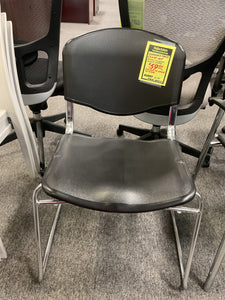 8199 Black/Chrome Plastic Guest Chair $59.95