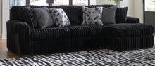 Load image into Gallery viewer, 8470/8471 Midnight Onyx 2Pc Upholstered Sofa Chaise $1088.00