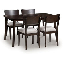 Load image into Gallery viewer, 8913 59"x 30" Mallenette Espresso 5PC Dinette $649.95