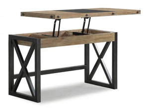 7043 55" Rustic Carpenters Lift Top Desk $539.95