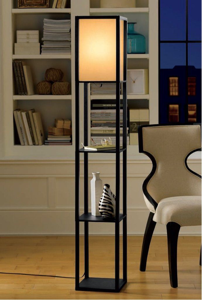 3 Shelf Lantern Floor Lamp