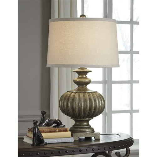 4181 Bronze Ribbed Lamp $99.95