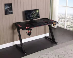 7778 50" Bat Light up Black Gaming Desk $349.95