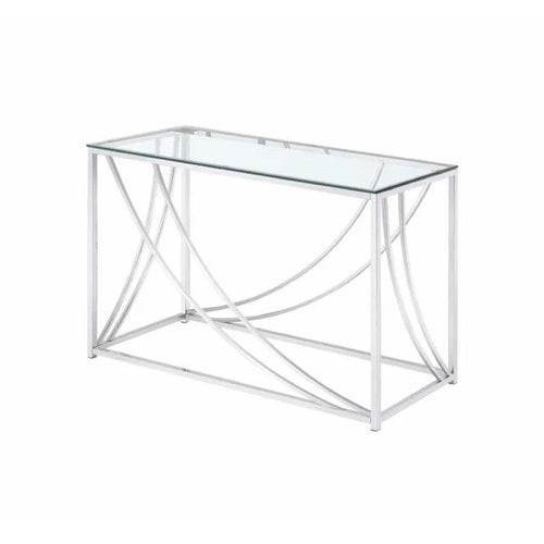 Chrome/Glass Console Table