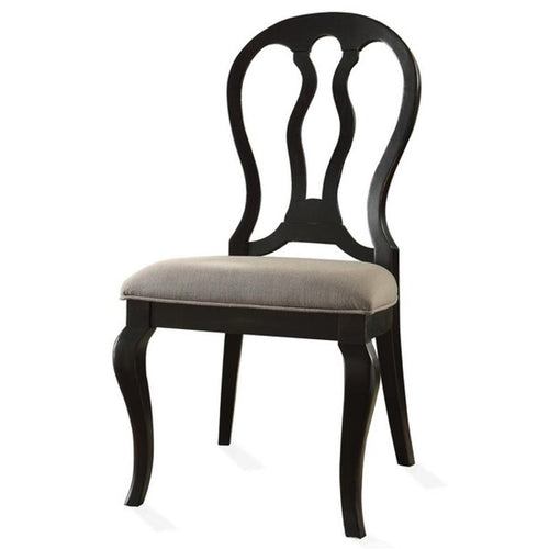 Black Queen Anne Style Chair - 2 Only!