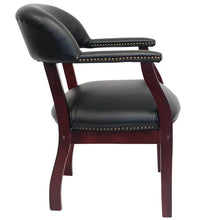 Load image into Gallery viewer, 4207 Black Vinyl Mid Back Guest Chair $169.95