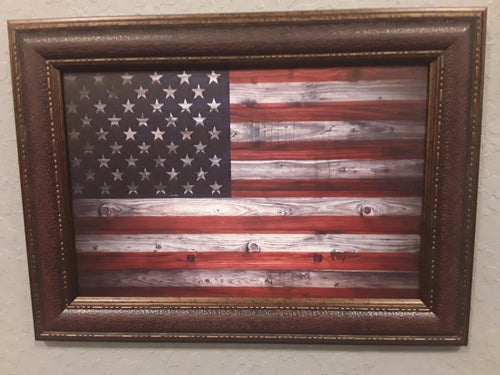 USA Weathered Flag Print Art
