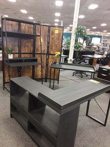 #7640 47" Black Grained Desk w/Return $188.00