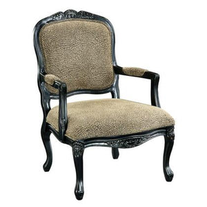 Black Carved Guest Chair