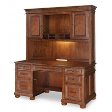 Load image into Gallery viewer, #6221-5701 Cherry Credenza w/Hutch $1,748