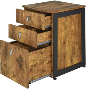 Nutmeg 3 Drawer File Cabinet