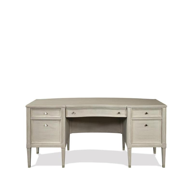 #7909 Champagne Curved Executive Desk $1,399.95
