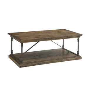 Rustic Wood/Iron Coffee Table