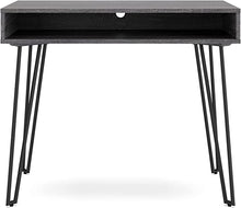 Load image into Gallery viewer, #7913 36&quot; Charcoal Desk w/Black Iron Legs $149.95