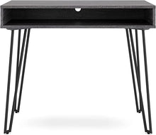 Load image into Gallery viewer, 7913 36&quot; Charcoal Desk w/Black Iron Legs $149.95