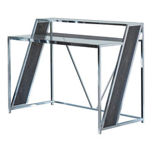 Load image into Gallery viewer, #7278 47&quot; Chrome and Glass Writing Desk $299.95