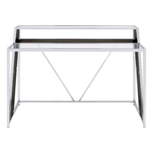 Load image into Gallery viewer, 7278 47&quot; Chrome and Glass Writing Desk $299.95
